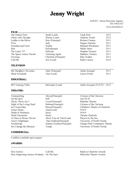 Wright, Jenny (resume)